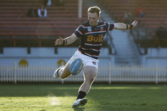Jack Bowen clearing the ball for Easts.