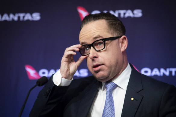 Qantas CEO Alan Joyce says the economic slowdown will hit travel demand.