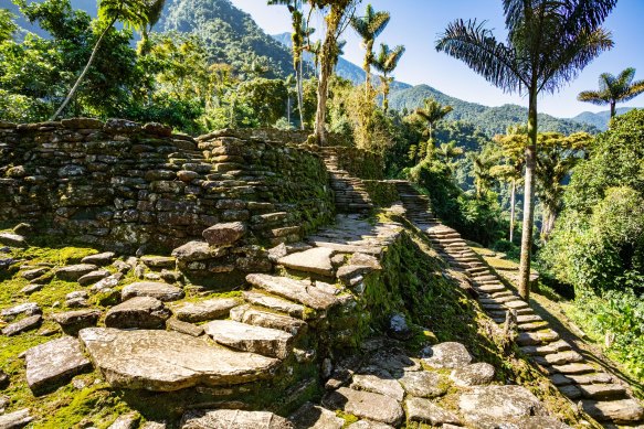 Ciudad Perdida, ancient ruins in the Sierra Nevada mountains, Colombia.