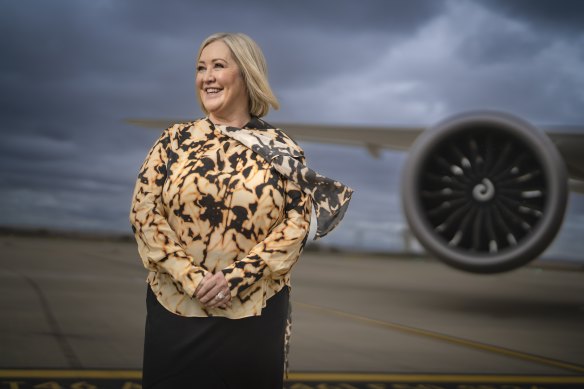 Lorie Argus, CEO of Melbourne Airport, says international airlines need certainty. 