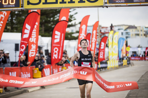 Harry Summers won the men's category in this year's City2Surf. 