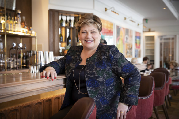 Emily Thornberry at Franca in Potts Point. The British shadow foreign secretary doesn't mince words when asked about political opponents.