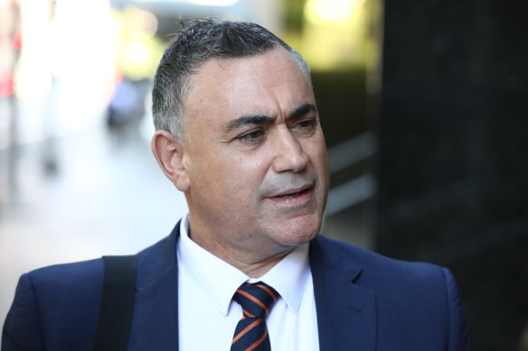 Former NSW deputy premier John Barilaro.