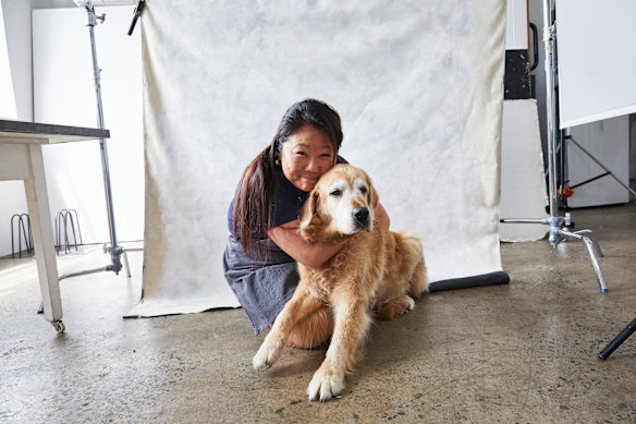 Maehashi with her faithful sidekick Dozer. She loved him “fiercely and completely”.