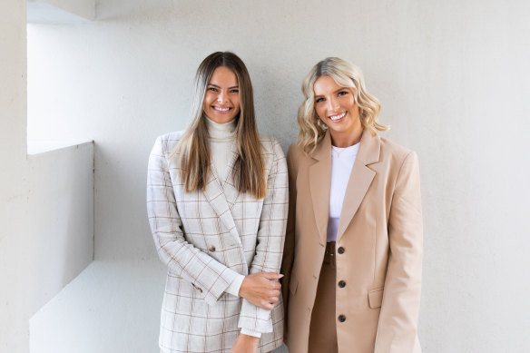 The Psychology Sisters’ Kat Wyeth (left) and Aimee Hudson.