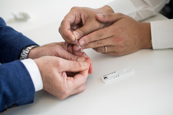 The government's fingerprick tests have been found not to work well enough.