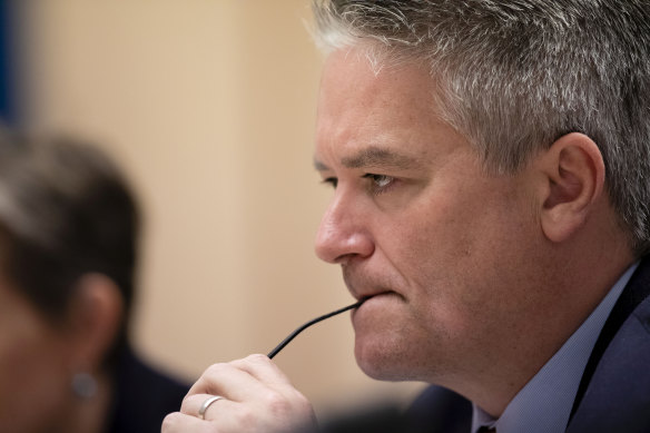 Finance Minister Mathias Cormann says pleas for more funding by public servants is just a "pitch" for extra cash.