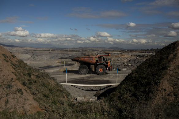 The Bengalla coal mine near Muswellbrook in the upper Hunter Valley.