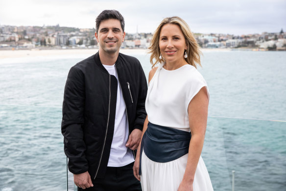Partners no more: Afterpay co-founder and CEO Nick Molnar and IMG’s Natalie Xenita at the sponsorship announcement in 2020.