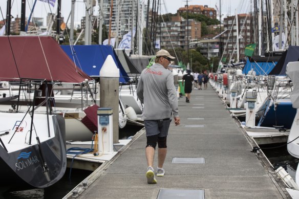 The CYCA at Darling Point is full as crews make last minute preperations for the 2022 Sydney to Hobart yacht race.