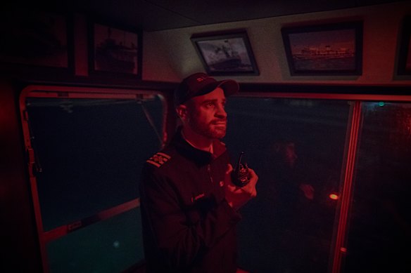 Sydney ferry master Nicholas Baker might only have a few hours’ sleep before morning toddler duty.