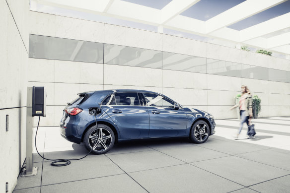 The Mercedes Benz A-Klasse Plug-in Hybrid.