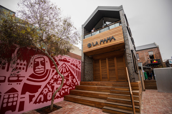 The newly rebuilt La Mama theatre in Carlton.
