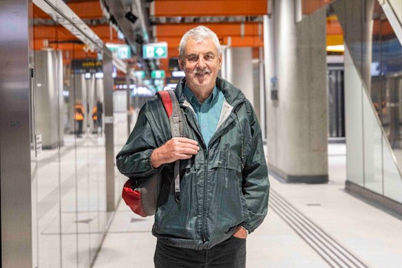 John Cahir at Anzac station. 