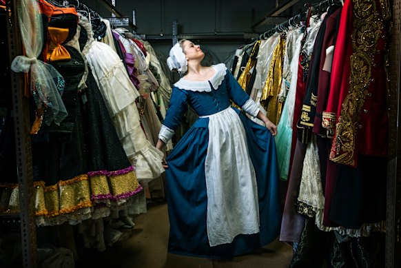 Siobhan Stagg in her costume for the role of Susanna.