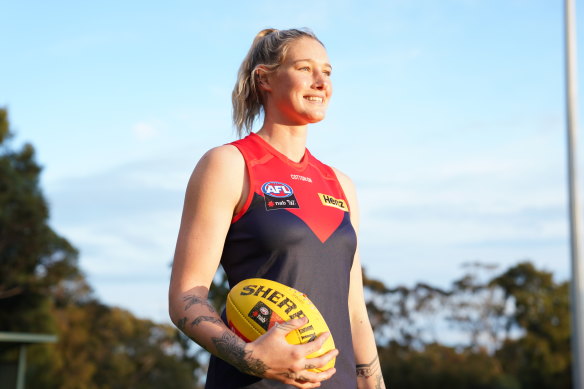 Melbourne’s Tayla Harris is one of the Athletes featured in the new web app.