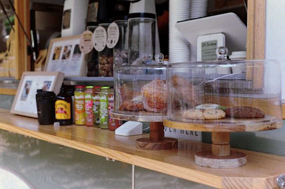 Countertop treats include brownies and protein balls. 