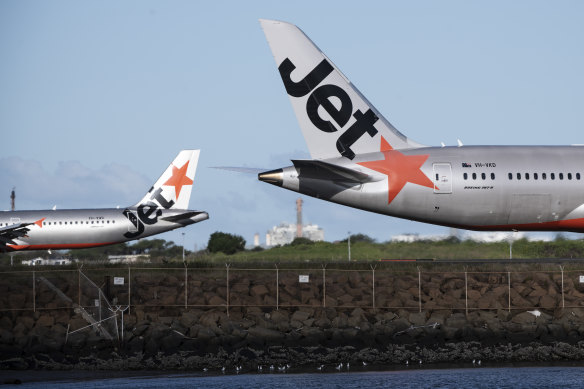 Jetstar cancelled about six flights to and from Sydney Airport on Boxing Day.