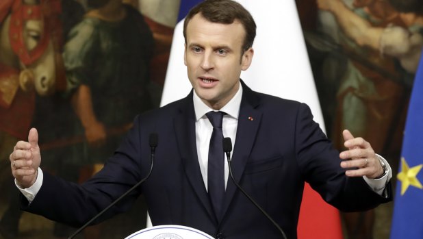 Macron told a star-studded crowd it’s time for a new framework to rein in the excesses of global capitalism.