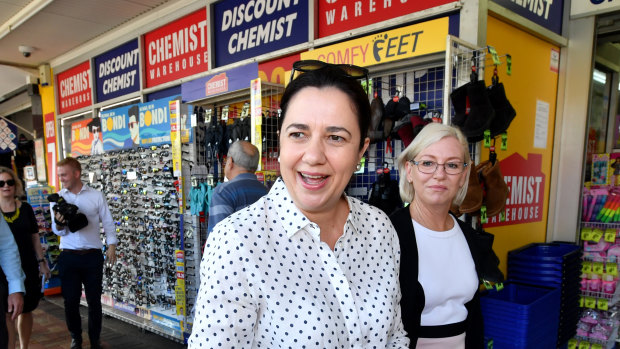 In the extremely marginal Labor-held seat of Bundaberg on Friday, Ms Palaszczuk announced an extra $200 million for the Works for Queensland program.