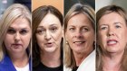 Liberal politicians Jenny Ware, Maria Kovacic, Angie Bell and Bridget Archer.
