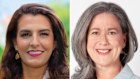 Bradfield candidates Gisele Kapterian and Nicolette Boele.