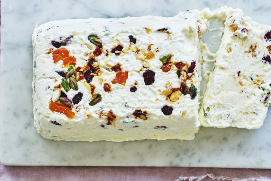 Adam Liaw’s frozen nougat.