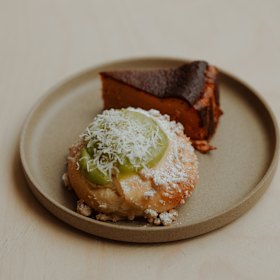 Pandan brioche bun. 