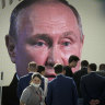 Russian President Vladimir Putin as he addressed the St Petersburg International Economic Forum last month.