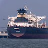 A tanker enters Mumbai after successfully making the journey from the Middle East.