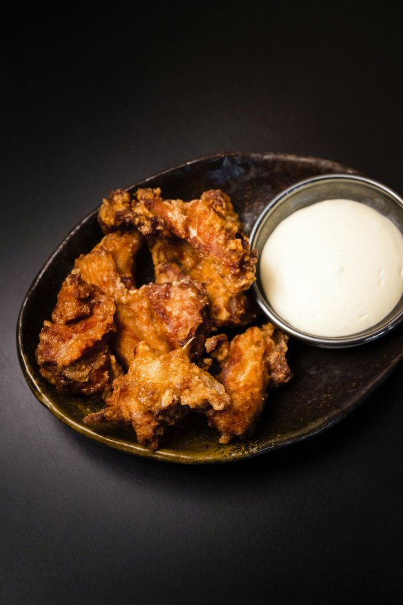 Fried Bannockburn chicken with yuzu mayo. 