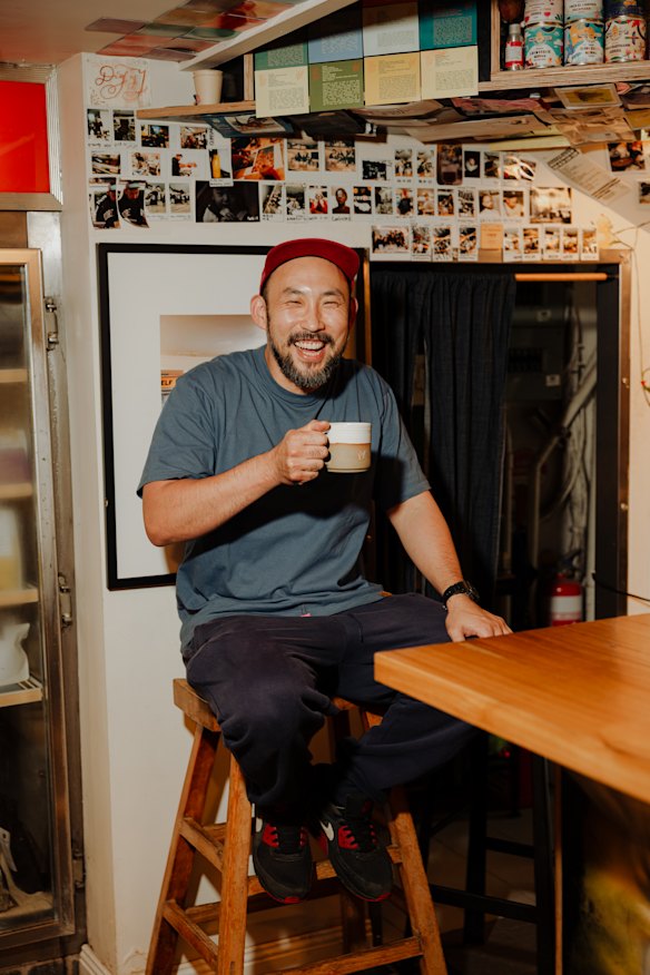 Owner Paul Lee at CBD cafe Diggy Doo’s.