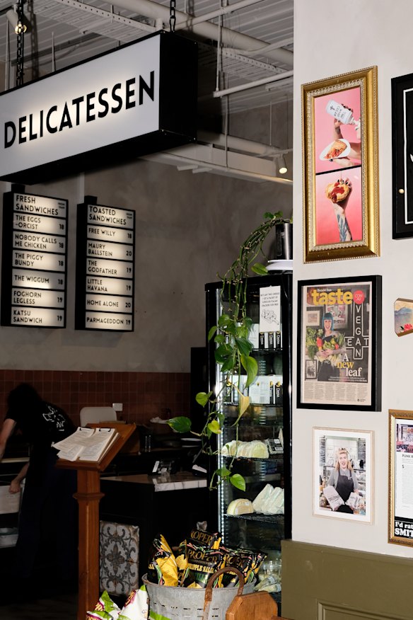 Inside the Collingwood cafe and deli.