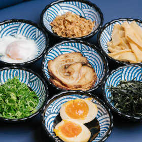 Each bowl of aburasoba is the diner’s to customise.