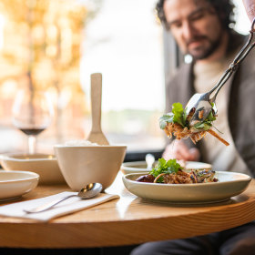 Dine alfresco at Mr Jones.