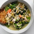 You can feel this vegie-packed chicken soup doing you good.