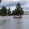 orbes is experiencing flooding that is predicted to peak at 10.8m on Thursday. November 16, 2022. Photo: Rhett Wyman/SMH