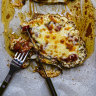 This parma swaps schnitzel for cauliflower steak.