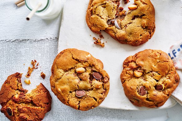 Adam Liaw’s big, fat Easter egg cookies. Styling by Hannah Meppem.