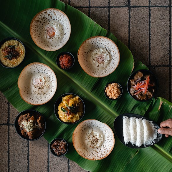 Hoppers and curries at Many Little.