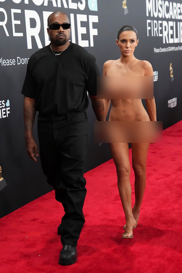 Kanye West and Bianca Censori