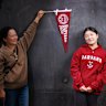 Cecilia Xu was accepted into four Ivy league colleges, as well as Duke universities and Stanford. She has chosen Harvard. Pictured with proud Mum Helen He.