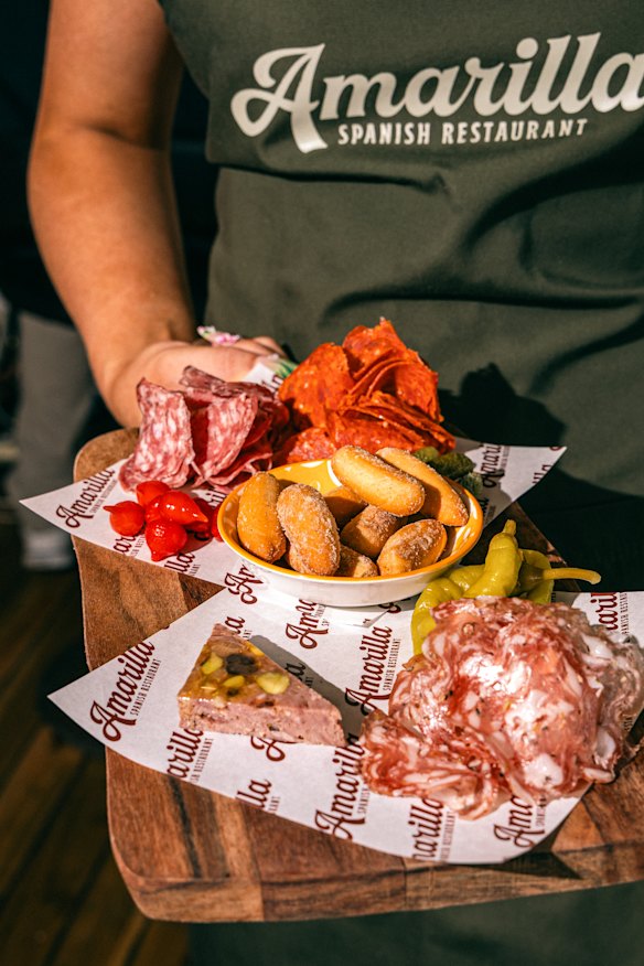  Spanish cold cuts and pickles.