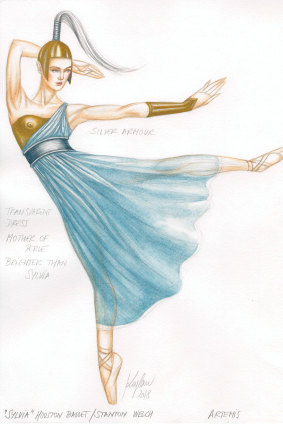 Jerome Kaplan's sketch for Artemis.