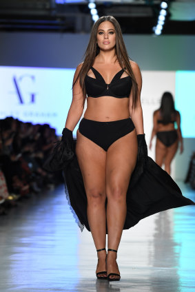 Ashley Graham on the runway for Canadian chain Addition Elle at New York Fashion Week.