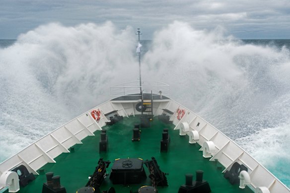 Larger ships, as well as newer ones,  are more likely to be equipped with seasickness-beating stabilisers.
