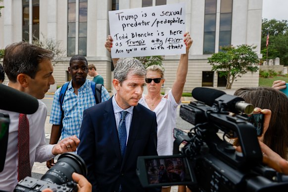 David Oscar Markus, an attorney for Ghislaine Maxwell, following his client’s interview with deputy attorney-general Todd Blanche.