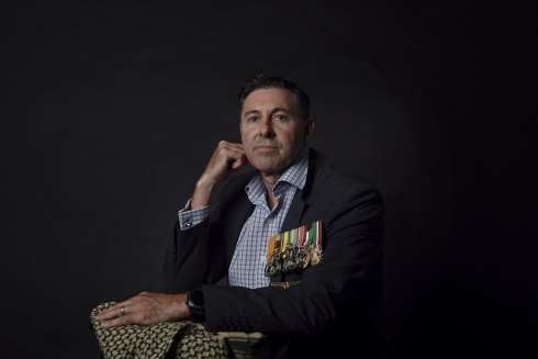 Former Australian Navy Chief Petty Officer clearance diver Gavin Stevens, recipient of the Medal for Gallantry.