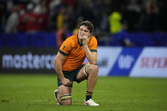 Tom Hooper after the Wallabies’ loss to Wales.