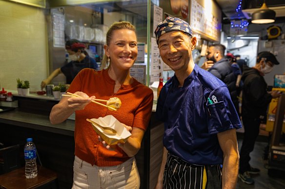 Justine Schofield sampled everything from street food to Michelin-starred meals while filming in Hong Kong. 